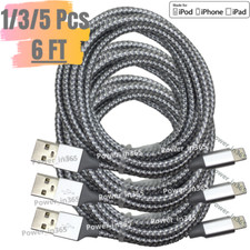 USB Charger Cable Heavy Duty 6FT For iPhone 6 7 8 XR X 11 12 13 14 Charging Cord picture
