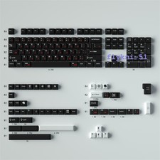 Black Red Japanese Keycap Cherry PBT 131 KeyCaps for Cherry MX Keyboard picture