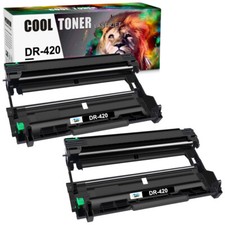 2 Black DR420 Drum Unit for Brother DR-420 TN450 TN420 HL-2270DW HL-2280DW 2240 picture