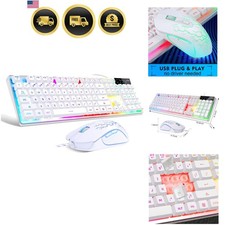 Gaming Keyboard and Mouse Combo, K1 RGB LED Backlit Keyboard with 104 Key for... picture