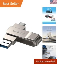 Compact 128GB Dual USB 3.2 Type-C Jump Drive - Security & Style Combined picture