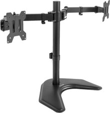VIVO STAND-V002F Dual LED LCD Monitor Free-Standing Desk Stand for 2 Screens picture