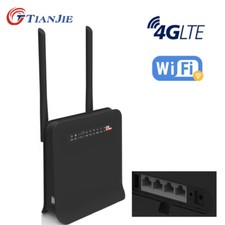 WiFi unlocks 4G LTE modem router with SIM card slot for plug and play. picture