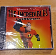 The Incredibles PC CD-ROM Print Studio Disney Pixar Windows 98/Me/XP New Sealed picture