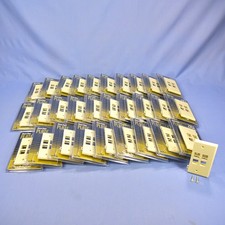 Leviton 40814-I Quickport Ivory 4-Port End Sectional Wallplate Covers 30-Pack picture