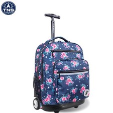 J World Sundance Rolling Backpack 20 Inch Laptop Bookbag for Girls Boys Navy ... picture
