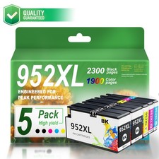 5PK 952XL Ink Cartridge for HP Officejet Pro 7720 8710 8724 8743 8746 picture