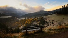 Landscape outdoors nature fall Custom Gaming Mat Desk picture