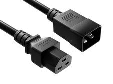 12 AWG Heavy Duty Power Cord (IEC320 C20 to IEC320 C21) - 3/4/6/8/10/15 ft picture