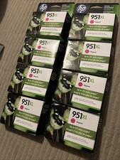 Genuine HP 951XL Magenta OEM High Yield Ink Cartridge  Exp. Nov /2019 Lot Of 8 picture