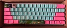 Vortex Pok3r Model VTG-6100 Custom Keyboard Miami Keycaps HandMade Koi Fish Keys picture