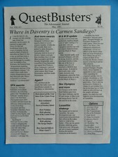 QUESTBUSTERS MAY 1991 VOL VIII #5 WHERE IN DAVENTRY IS CARMEN SANDIEGO? picture