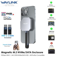 USB-C PCIe USB 3.2 M.2 2230 NVMe/SATA SSD Enclosure Gen 2 Magnetic 10Gbps picture