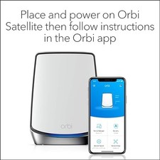 NETGEAR Orbi 850 Series Tri-band WiFi 6 Mesh Add-on Satellite, 6Gbps picture