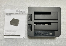StarTech USB 3.0/eSATA 1:1 SATA Duplicator Dock (model SDOCK2U33RE) Used picture