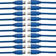 10x 3ft USB 3.0 Extension Cable Type A Male to A Female Extender HIGH SPEED Blue picture
