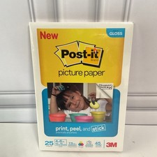 Post-It Print Peel and Stick 4x6  Semi Gloss Picture Paper 25 Sheets  picture