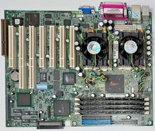 ASUS CUR-DLS Dual Socket 370 Retro Motherboard + 2x Pentium III 866MHz + 1GB RAM picture