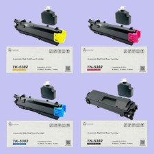Compatible Kyocera TK-5382 TK5382 Toner Kit, Set of CMYK / 2 Packs of Black picture