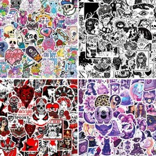 200 Pcs Horror Goth Decor Stickers Bulk.Goth 200 picture