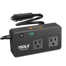 YSOLX 300W Car Inverter Power Outlet Dual AC Car Plug Adapter Outlet picture
