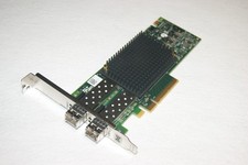 Emulex LPE32002 32GB Dual Port Fiber Channel HBA Dell MHFHK with (2) 32GB SFP's picture