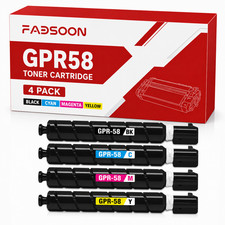 GPR58 4PK BK/C/M/Y With Chip Toner for iR-ADV C256iF C356iF DX C257iF C357iF 4pk picture