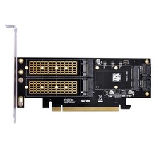 PCIE Card PCI Express PCI-E Dual SATA to NGFF NVME MSATA M-Key B/M-key SSD picture