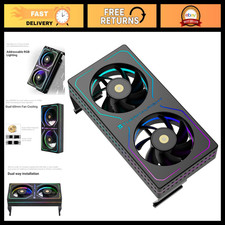 RGB RAM Cooler with Dual 3200RPM Fans, Active Cooling for DDR to DDR5 Memory picture