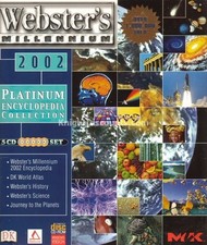 Websters Millenium PLATINUM ENCYCLOPEDIA on x5 CDs for WIndows PC Software NEW picture