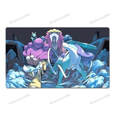 Suicune Raikou Board Game Pokemon Table Playmat TCG CCG Mat Play Pad Mousepad picture