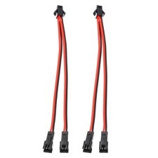 ARGB Splitter Cable, 2 Pcs Fan RGB Extension Power Cord with 2Pin Splitter Cable picture