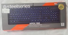 SteelSeries Apex 100 Gaming Keyboard Open Box/Never Used - Wired Blue Backlight picture
