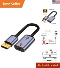 Versatile USB-C 3.1 to DisplayPort Cable - 8K Visuals for Mac, Surface & More picture