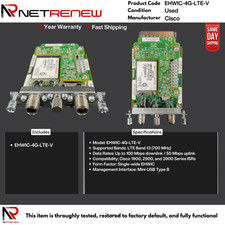 Cisco EHWIC-4G-LTE-V  High-Speed WAN Interface Card V03 4G LTE MC7750 picture