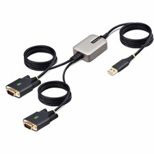 StarTech 13ft/4m 2-Port USB to Serial Adapter Cable (2P6FFC-USB-SERIAL) picture