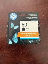 Genuine HP 60 Black Ink Cartridge CC640WN Exp Nov 2026 New Sealed Box picture