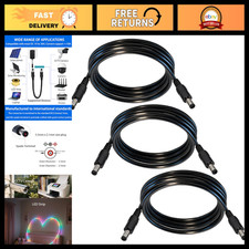 5.5mm x 2.1mm DC Power Cable - 3-Pack, 9.8FT Length, Universal Compatibility picture