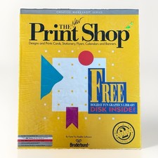 1989 The New Print Shop Computer PC 3.5