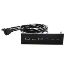 5.25 inch computer front panel with 2 USB3.0 2 USB2.0 function bay computer picture