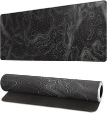 Topographic Contour Extended Big Mouse Pad Large,Gaming Mouse Pad Desk Pad,27.6x picture