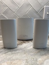 NETGEAR Orbi RBR20 Tri-Band Mesh Wi-Fi Router with 2 Satellites And Power Cord picture