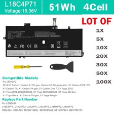 LOT L18C4P71 Battery For LENOVO THINKPAD X1 CARBON G7 G8 X1 Yoga 4th 5th 02DL006 picture