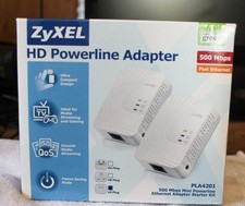 Zyxel PLA4201 Kit - HD Powerline Adapter 500 Mbps -  Ethernet Adapter picture