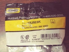 HUBBELL HXJ5EBK XCELERATOR SERIES RJ JACK CAT5E 8 POSITION NEW IN PACK LOT OF 5 picture