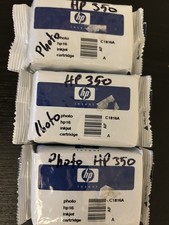 (3) HP 16A Genuine Photo Color Ink Cartridge C1816A - New Sealed OEM Original picture