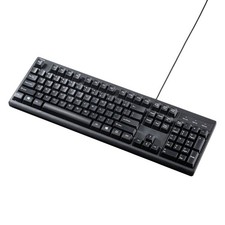 Sanwa Supply English PS/2 Keyboard SKB-E5PBK picture