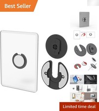 Wall-Mounted Tablet Holder with Hidden Storage – Fits iPad & Kindle (2-Pack) picture