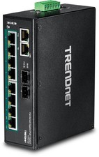 TRENDnet 10-Port Industrial Gigabit PoE+ DIN-Rail Switch (ti-pg102) (tipg102) picture