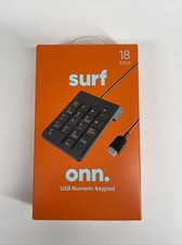 Onn • Surf 18 Keys USB Numeric Keypad • PC And Mac Compatible Attached Cable NEW picture
